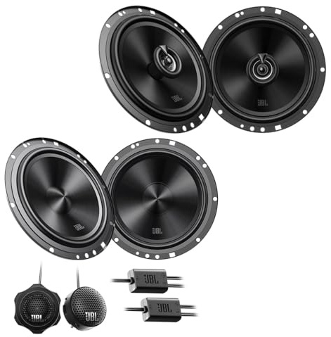 Mediadox Front/Heck 16,5cm/165mm Auto Lautsprecher/Boxen/Speaker Komplett-Set von JB.L kompatibel für Skoda
