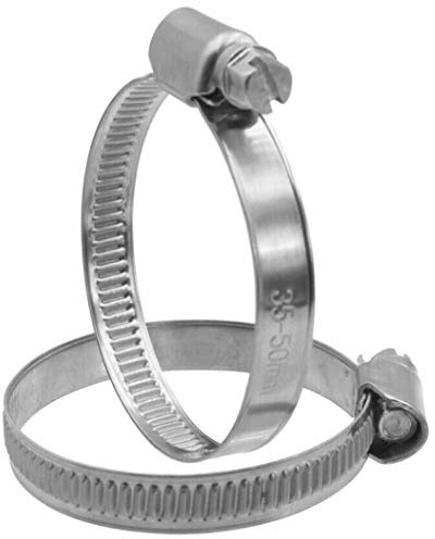 Worm Drive 20-32mm Hose Pipe Clamps Clip Stainless Steel (Pack of 2) Like Jubilee DIN 3017