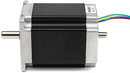 RATTMMOTOR Schrittmotor Nema 23 Stepper Motor,Double shaft 4-Draht Schrittmotor,3A 1.8Nm(270oz.in) 2 phase 1.8 Grad 57x57x76mm,4 Drähte für 3D-Drucker/CNC-Fräsmaschine (23HS8430B)