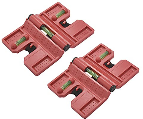 Zunedhys Wasserwaage, magnetisches Pfostenwaage, zusammenklappbar zur Aufbewahrung, Check-Level (2 Stück)