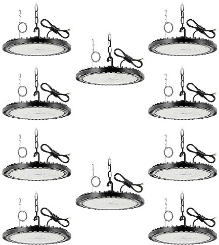 Bellanny Focos Proyector LED Exterior 300W Industrial Iluminación de seguridad, 10Pcs