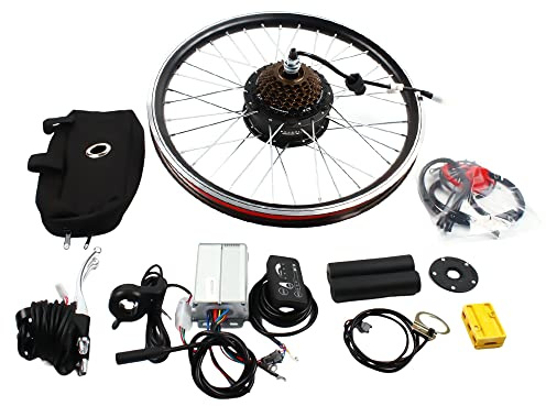 SABUIDDS 20 Zoll E-Bike Conversion Kit 36V 250W Elektrofahrrad Vorderrad Umbausatz Pedelec Umbausatz Electric Bicycle Umbausatz mit SW-810 LED Display und 36V 15A Akku für DIY 20-Zoll-Fahrräder