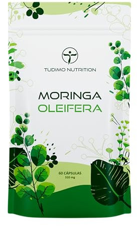 Moringa Oleifera 620 mg por Ración, 60 Cápsulas Veganas de Hoja Pura, Fuente de Vitaminas, Minerales y Antioxidantes, Suplemento para Energía, Defensas y Bienestar Digestivo – Sin Gluten, Lactosa, OMG