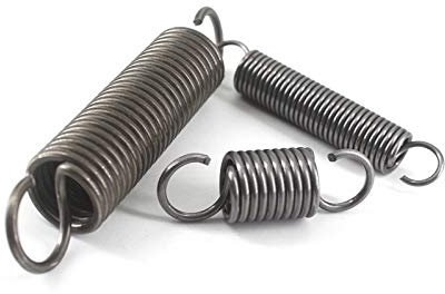 WUPNGS Doppelhakenfeder Zugfeder, 1,5 mm/1,8 mm Dicke, 30–70 mm, Zugfeder mit Haken, 1,5 x 10 x 30 mm, 5 Stück (Farbe: 1,5 x 10 x 30 mm)(1.5x10x50mm)