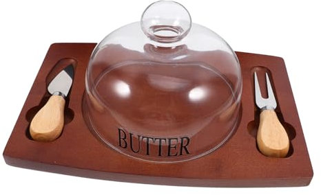 OKUMEYR 1juego De De Madera Con Tapa De y Utensilios Caja De Almacenamiento Para Rectangular Con Cuchillo y Tenedor Para Cocina y Refrigerador