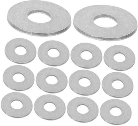 WOONEKY 50stücke Unterlegscheiben Set Verstärkte Flachwaschscheiben Für Schrauben Gasket Ersatz Für Möbel Und Maschinen Korrosionsbeständig Und Langlebig