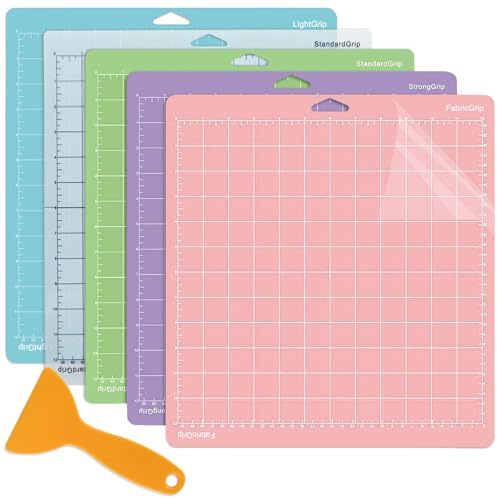 ANBOWEI Skärmatta för Cricut Maker 3/Explore 3/Air/Air 2, 5 st 30,5 x 30,5 cm, halkskyddad skärmatta för Cricut-tillbehör, 12 x 12 tum