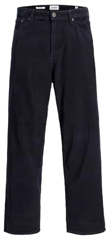 JACK & JONES Corduroy Pant Jpstalex Pantalon Original en Velours côtelé, Bleu Marine, 30W / 34L Homme