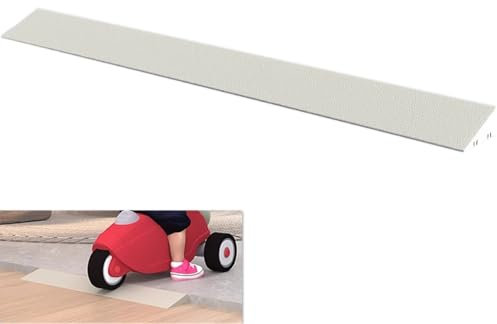 CSPJPIZIYB TüRschwellenrampe, Tragbare, Leichte Bordsteinrampen für Auffahrten, Rollstuhlrampe für übergangstüren, Bordsteine, Garagen, Türrampe(Beige,99x20x9cm)