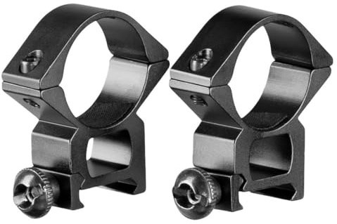 MyHaing Una Coppia di Anelli di Montaggio del cannocchiale ad Alto Profilo da 30 mm Supporto per mirino Ottico Resistente Base a Coda di Rondine 20MM Rail
