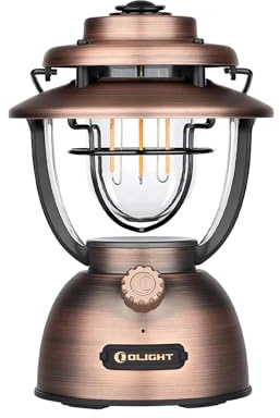 OLIGHT Olantern Classic 2 Pro Smart Lanterna da Campeggio Portatile Ricaricabile USB 300 Lumen,180 Ore della Batteria Impermeabile per Pesca, Escursionismo, Emergenza Illuminazione(Vintage Copper)