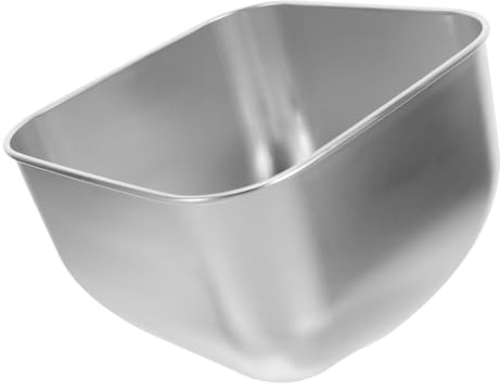 Healifty Bol Carré Acier Inoxydable Pour Cuisine Et Salle à Manger Récipient à Trempette Pour Salades Et Collations