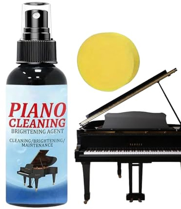 Pulitore Spray per Tasti di Pianoforte - Lucido Brillante per Pulire Tasti - Flacone da 100ml Rimuove Impronte per Eventi Musicali e Aule