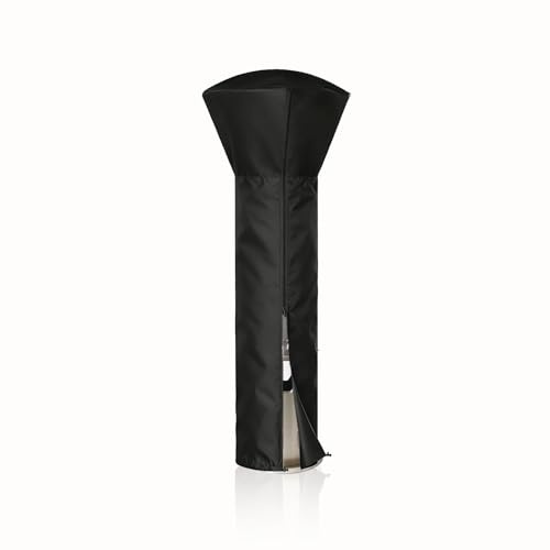 NCEDN Waterproof Patio Heater Cover - Upgraded 600D Oxford with PU Coating, Waterproof Zipper, Taped Seams, Drawstring Hem, Fits Outdoor Heaters for Patios, Height 226cm Dome 85cm Base 48cm
