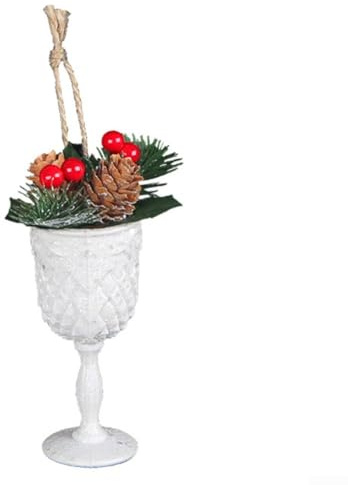 Weihnachtsbaum Hängender Tannenzapfen Anhänger mit natürlichem Tannenzapfen-Kern und Kunststoffschicht für ausgewogene Ästhetik (4)