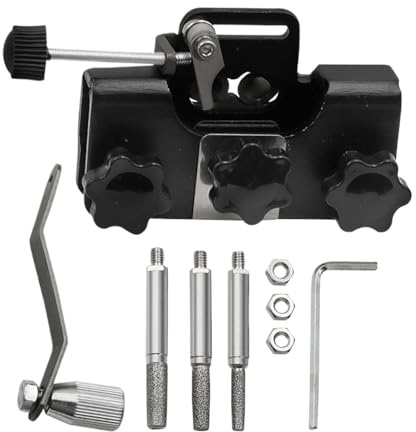 Affilatrice per catene, affilatura rapida a manovella | Kit universale per affilare motosega | per falegnami arboricoltori officina all'aperto e uso sul campo