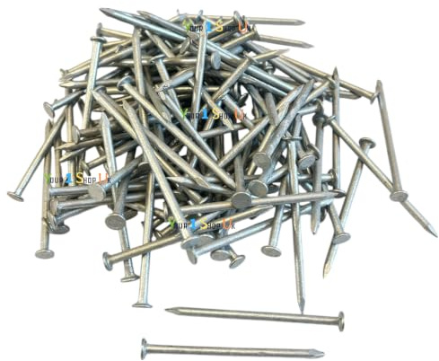 Verzinkte runde Drahtnägel, 65 x 3,35 mm, korrosionsbeständige Stahl-Befestigungsnägel für Bauarbeiten, Holzbearbeitung, Rahmen und allgemeine Bauanwendungen, 500 g Packung