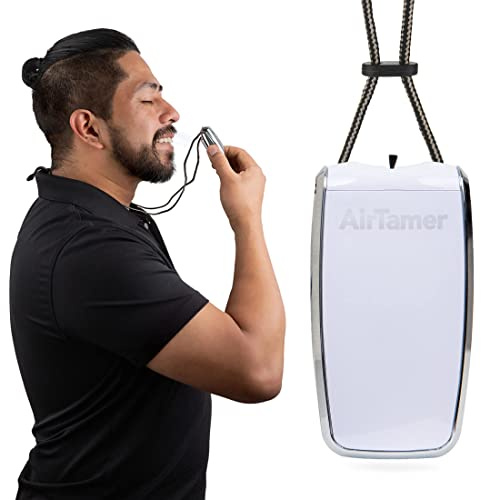 AirTamer A320W Purificatore d'Aria per Uso Personale - Dispositivo Ricaricabile a Emissione di Ioni - Con Pratico Laccio da Collo - AntiVirus - Bianco