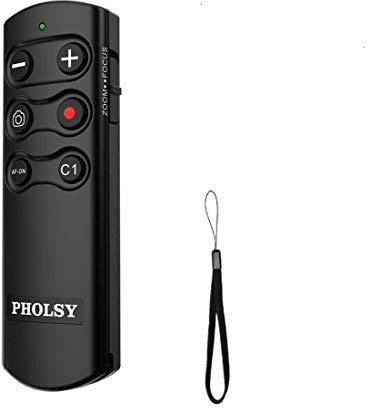 PHOLSY Fotocamera Telecomando senza fili per Sony RMT-P1BT Bluetooth Compatibile con Sony a1, a6100, a6400, a6600, a6700, a7C, a7M3, a7M4, a7RM3, a7RM4, a7SM3, a9, a9M2, RX0M2, RX100M7, ZV-1, ZV-E10