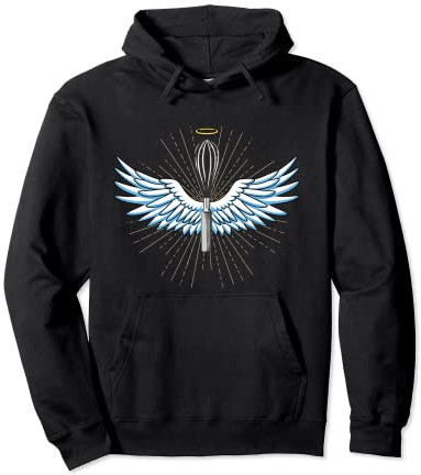 Fouet avec ailes d'un ange, Fouet de cuisine sacré Sweat à Capuche