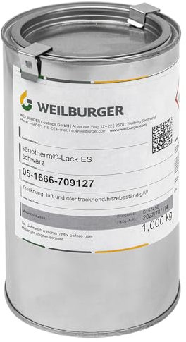 raik 703435 Ofenlack 1 kg Senotherm Lack Schwarz