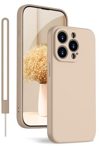 KPPIT iPhone 12 Pro Hülle Silikon Case 6.1 Zoll,卡其Handyhülle [Kameraschutz] [Mikrofaser] [Kratzfeste] Rundumschutz Case Schutzhülle Hülle für iPhone 12 Pro,Khaki