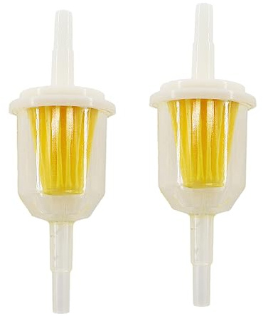 MCHNIC 2x Universal 6-8mm Benzinfilter Kraftstofffilter Vorfilter Ø 6mm und 8mm für PKW Auto Motorrad Rasenmäher Roller Mofa Trike Quad Kleine Traktoren