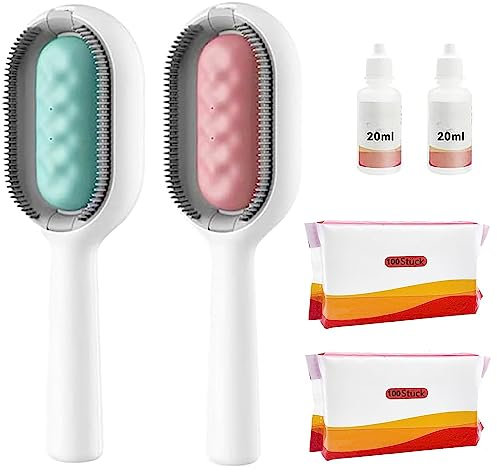 COITROZR Dog Brush With Water Tank-Pet Hair Removal Comb With Water Tank 4 In 1 Universal Pet Knots Remover For Long Hair Pet Hair Remover Pet Combing Brush For Massaging And Removing Loose Hair (Col