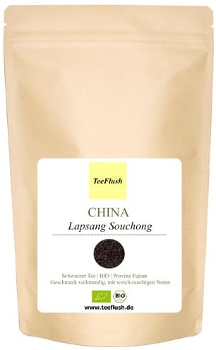China Lapsang Souchong, Schwarzer Biotee, Ernte 2024, Provinz Fujian, 500g, lose Blätter, Geschmack vollmundig, mit weich-rauchigen Noten