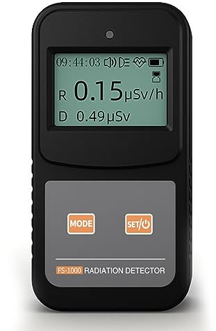 Contatore di Radiazioni nucleari Dosimetro di Radiazioni con Display LCD, misuratore Portatile Portatile di Radiazioni Beta Gamma X-Ray Ricaricabile per la casa, all'aperto