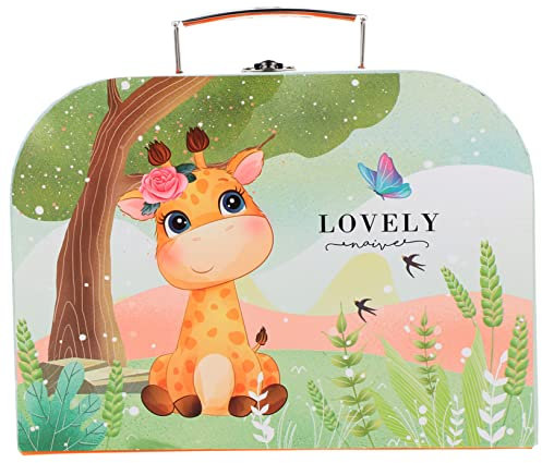 NUOBESTY Mini-kartonkoffer Aufbewahrungs-geschenkbox Tragbarer Organizer Für Kleinteile Kinderspielzeug Büroartikel Reisen Robustes Kartonmaterial Griffdesign Sicherheitsverschluss