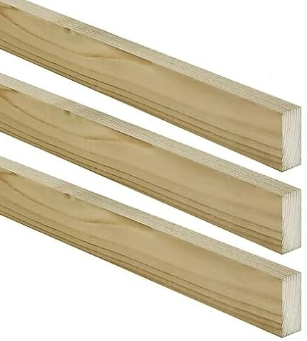 2x1 (38 x 19mm) Treated Timber Wood Outdoor Wood Battens Garden Trellis Fence Fencing Roof Roofing Tile 2 x 1 22x1 (1, 60cm)