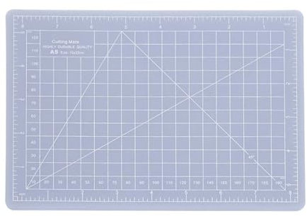 Lybunair Durchscheinende, nicht reflektierende Schneideunterlage – rutschfestes, handgefertigtes Werkzeug für Stempel (Tabla de cortar A5 translúcida)