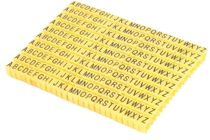 LYHYDMA Marquage de câbles 260/390 pièces marqueurs de câble coloré Type C marqueur Lettres étiquette for 2-8mm Fil réseau câble Fil marqueur étiquette(M-3(6.0mm) 260PCS)