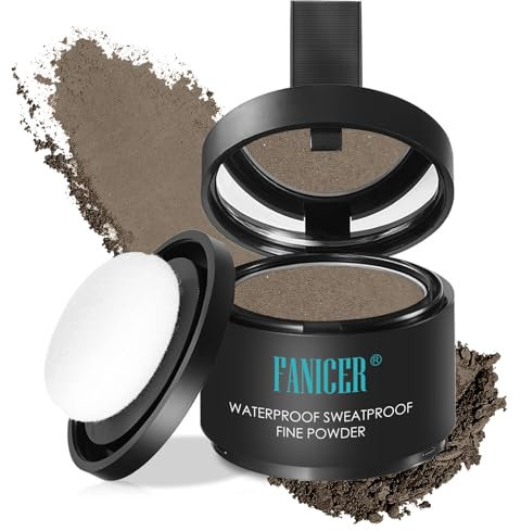 Retoca Raíces,Retocador de raíces en polvo,Corrector para Densificar El Cabello, Para Mujeres y Hombres, Uso para Rellenar el Cabello Debilitado para Corregir y Densificar，Marrón oscuro 07