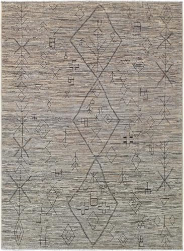 Nain Trading Berber Maroccan 262x364 Handgeknüpft Modern Orientteppich Designteppich Teppich Wolle Pakistan