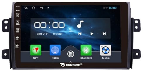 Quad Core 4G+64G Car CarPlay Android Auto 9 IPS Display Navigation Stéréo Touchscreen Headunit Pad Tablet Caméra arrière GPS Radio Lecteur multimédia pour Suzuki Sx4 2006-2013