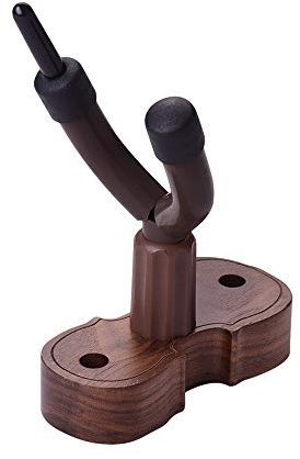 Support mural pour violon, violon, alto, crochet avec support pour archet, coussin en caoutchouc, base en bois