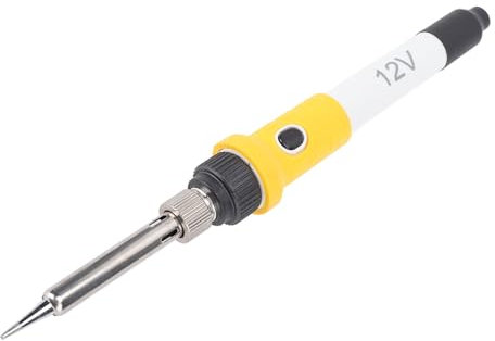 Portable Car Soldering Kit, 12V Electric Soldering Iron with Heat Proof Silicone Handle for Electronics Repairing Car Soldering and Welding Tool