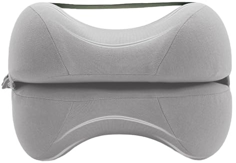 Almohada de espuma viscoelástica para piernas, apoyo ergonómico para la rodilla, cómodo cojín para nudillos, ortopédico para ciática, adecuado para dormir de lado, alineación de piernas y del