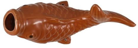 Sosoport Arroseur D'Étang À Arroseur en Céramique pour Poissons Décoration Extérieure - Fontaine À Arroseur pour Bassin De Jardin Et Terrasse