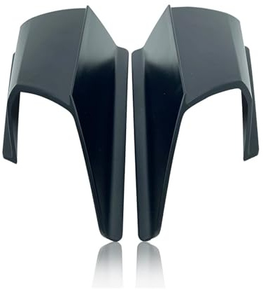 Ixaundd Spoiler Aerodinamico per ADV150 per ADV 150 2019 2020 Alettone per Moto Spoiler Laterale Vento Laterale ABS Protezione Carenatura Anteriore Copertura Ala Spoiler per Motocicletta(Nero)