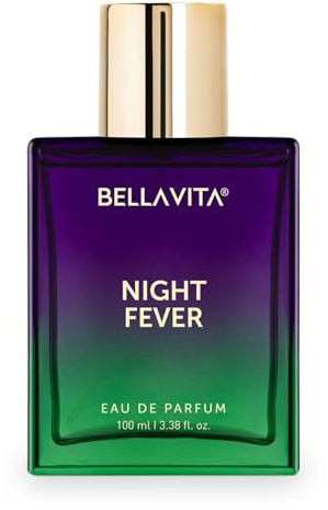 Night Fever | Long Lasting Eau De Parfum 100ml Perfume for Man and Woman | with Bergamot Mandarin, Peach, Musk & Vanilla | Fruity Premium Unisex Fragrance Scent
