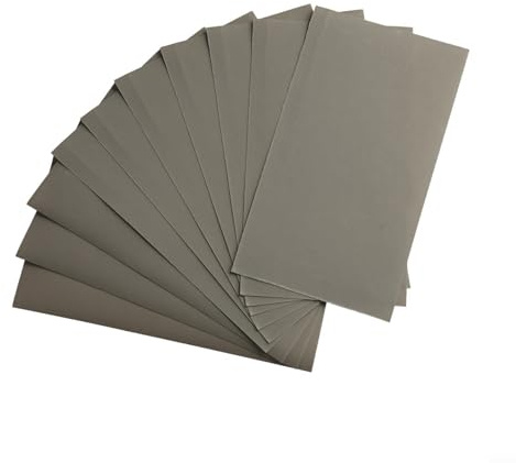 HanOaki Sandpaper Assorted Grits 10 Pack for Wet and Dry Use Automotive Woodworking Polishing 600 800 1000 1200 1500 2000 Grit Water Resistant 3 x 5.5 Inch (1200grit)
