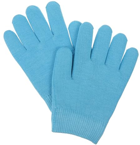 Guanti in Gel Idratanti per Mani, 1 Paio Blu in Cotone | Cura Estetica, Uso Spa, per Donna e Uomo, Stile Creativo, per Natale e Compleanno