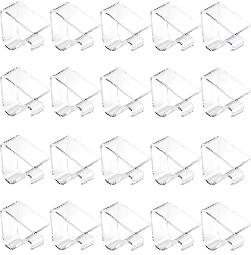 PjuQow 20 Stück Tischdeckenklammern, Robuste Tischdeckenhalter Für Sicheren Halt, Tischtuchklammern Für 1,7-3,5cm Dicke Tabelle, Praktisches Set Für Restaurants Und Feiern, Elegantes Design