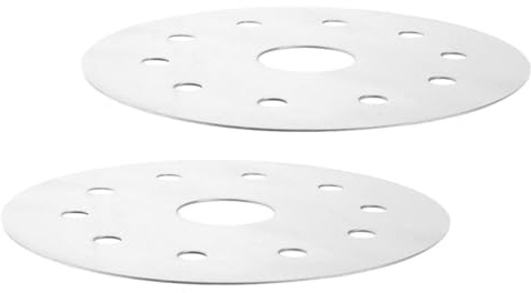 Generico Piastra Termoconduttrice 2 Pezzi in Acciaio Inox Adattatore per Pentole e Padelle per Piano Cottura a Induzione e Fiamma Adatta a Pentole in Terracotta e Casseruole