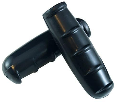 cyclingcolors Paar SCHWARZ LENKERGRIFFE Vintage Fahrrad Griffe Gummi Grip Fixie GRIFFGUMMIS