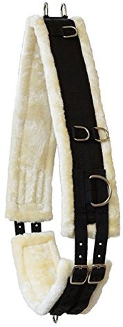 German Riding Longiergurt Gorgeous unterlegt mit weichem Teddyfleece (Cob)