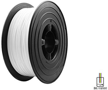 OWL-Filament Premium 3D PLA Filament 1kg 1,75mm Made in Germany (Weiß)